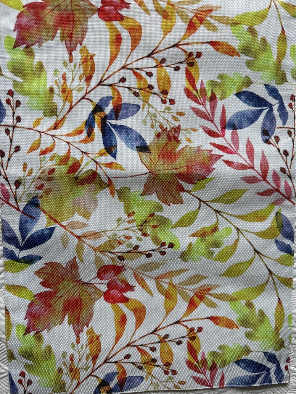 4 colorful Floral table mat Set with Rainbow Chevron Oven Mitts - Picture 9 of 10